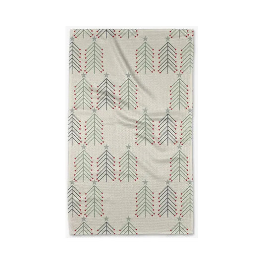 Copy of Happy Holidays Geometry Tea Towel Kitchen Towels Browns Kitchen