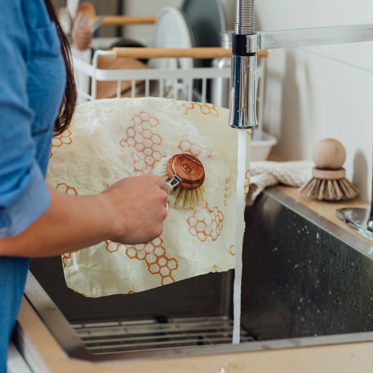 Bee's Wrap Bread Wrap - Honeycomb Pattern