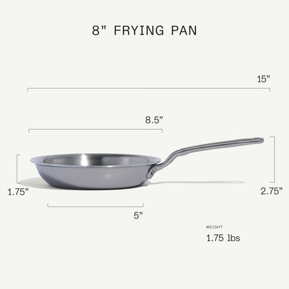Made In Stainless Clad Frying Pan 8"