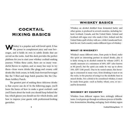 Whiskey Cocktail Cards A–Z by Adams Media