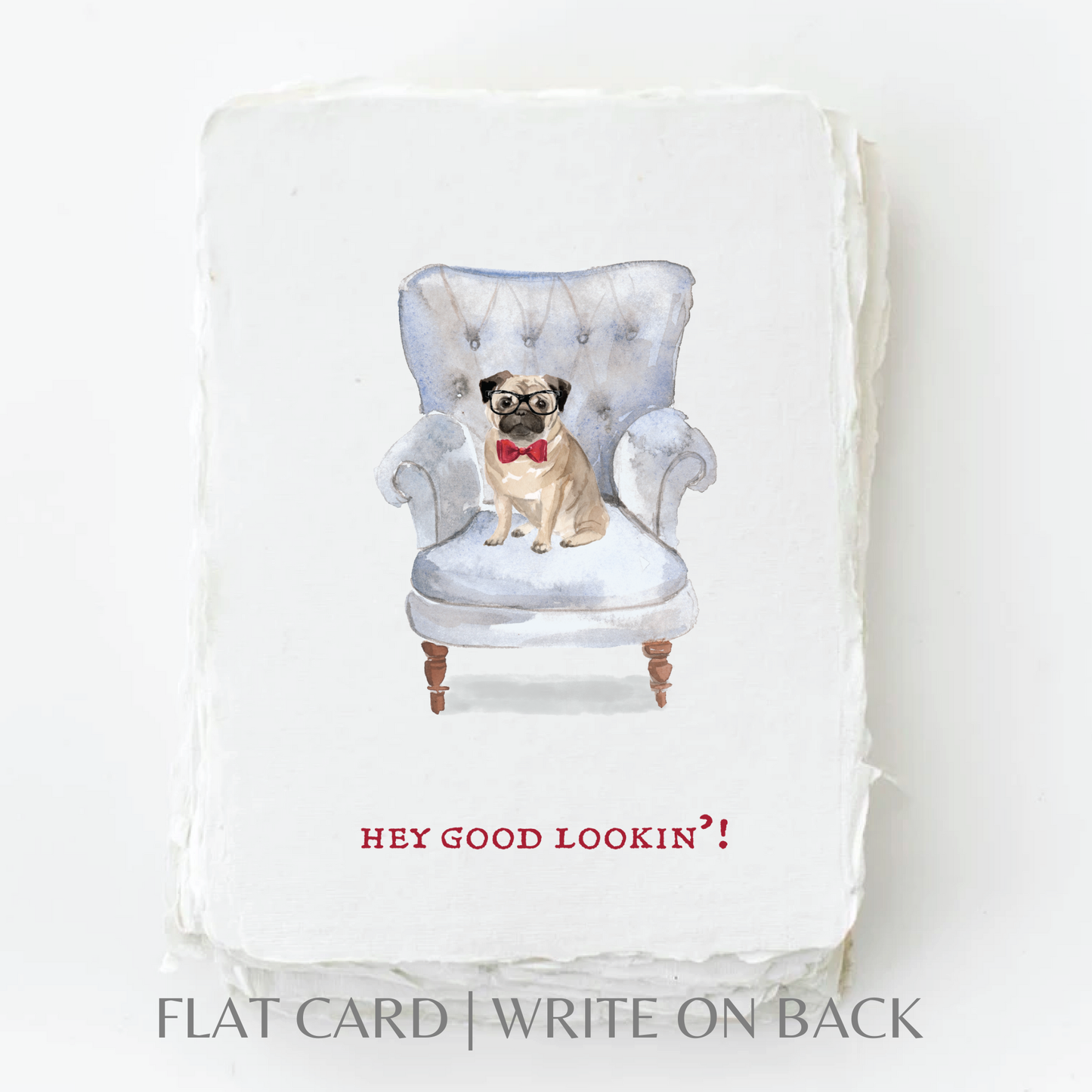Pug Love Valentine's Day | Eco-Friendly Greeting Card