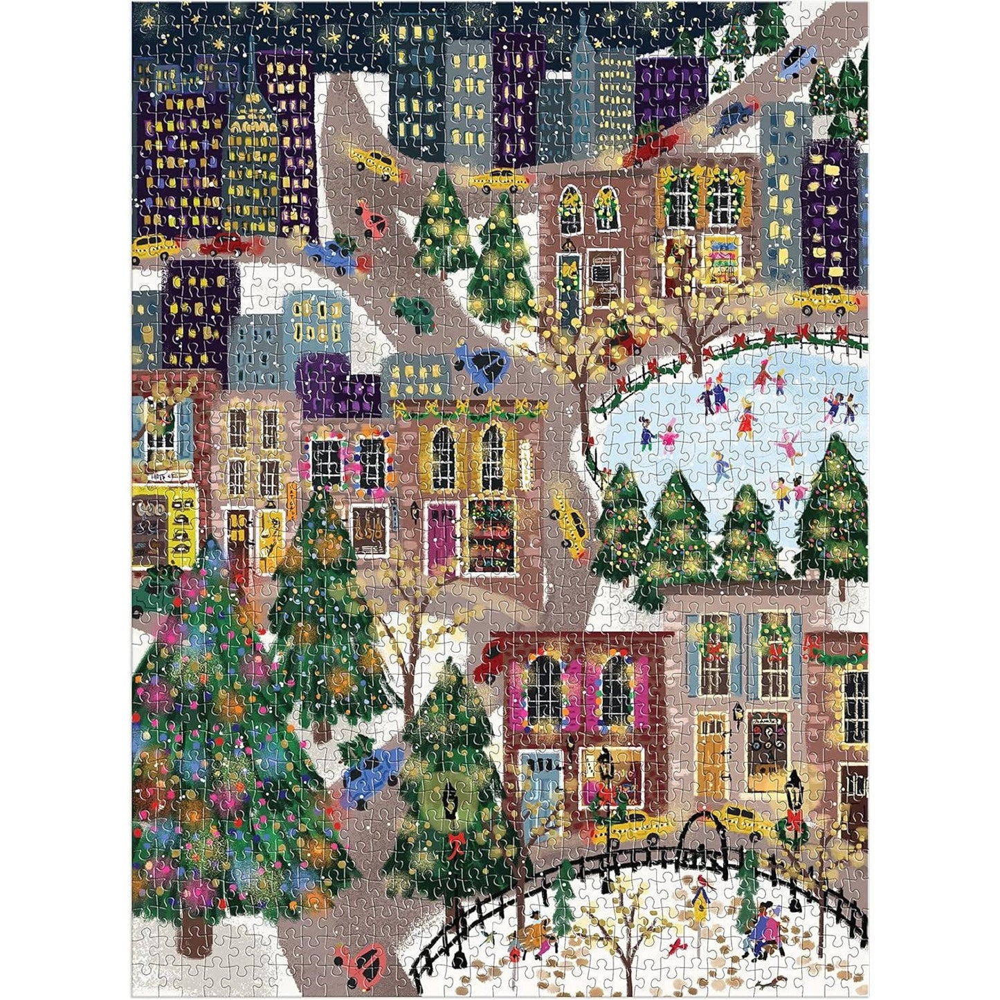 Joy Laforme Sparkling City 1000 Piece Foil Puzzle In a Square Box