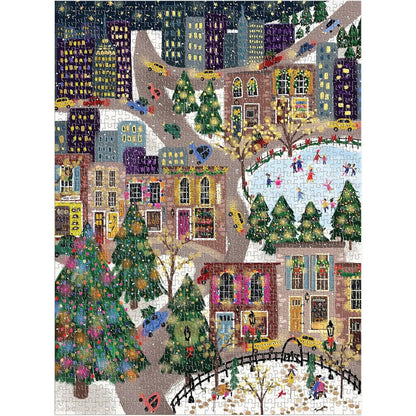 Joy Laforme Sparkling City 1000 Piece Foil Puzzle In a Square Box