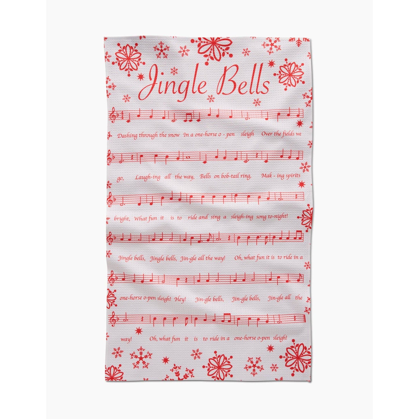 Frosty Notes Geometry Tea Towel