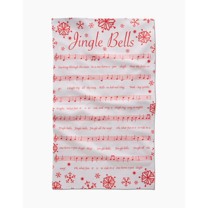 Frosty Notes Geometry Tea Towel