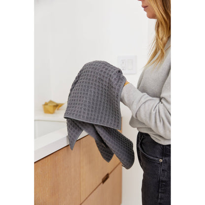 Charcoal Waffle Hand Towel