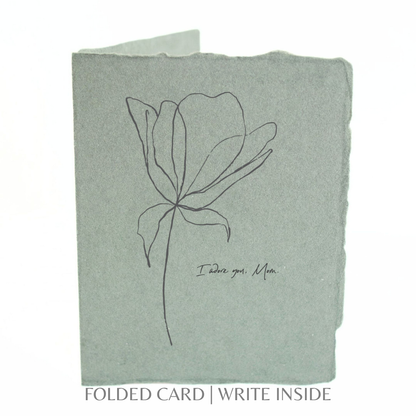 I adore you, Mom! | Mother's Day Flower Greeting Card