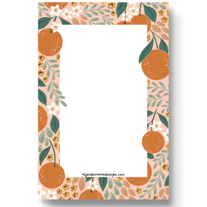 Oranges Notepad, 4x6 in