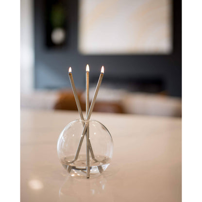 Silver Everlasting Candle – Reusable Steel Candles [x1 Pack]