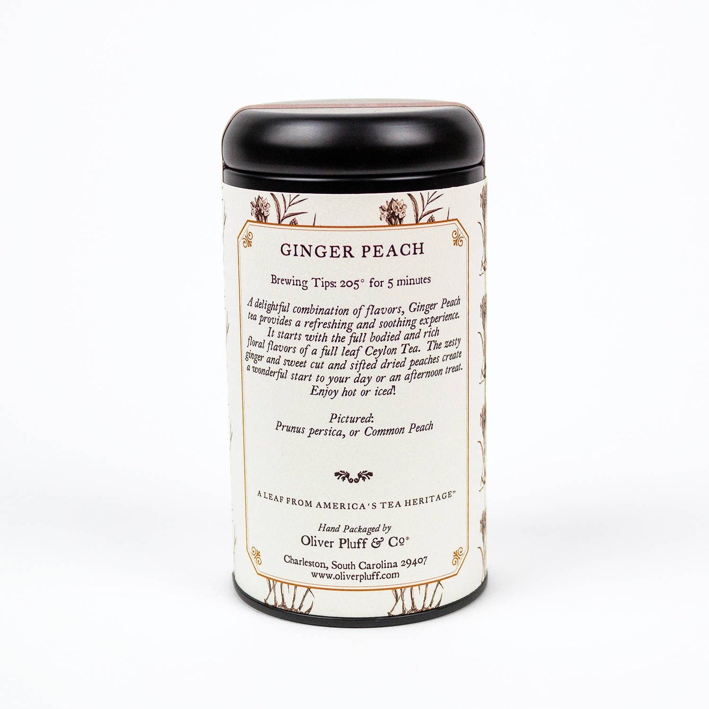 Ginger Peach Tea -- Loose Tea in  Signature Tea Tin