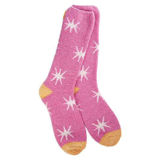 Cozy Cali Socks in Starburst Azalea