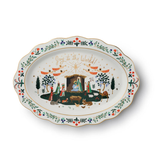 Nativity Porcelain Serving Platter