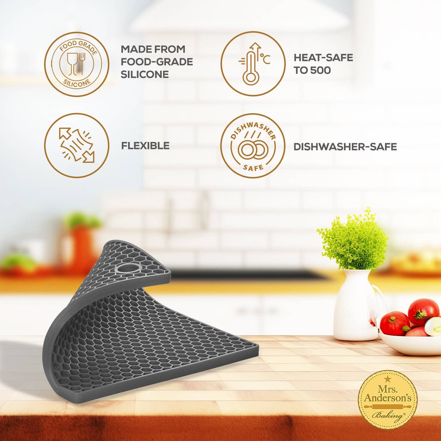 Mrs. Anderson's Baking Silicone Honeycomb Trivet