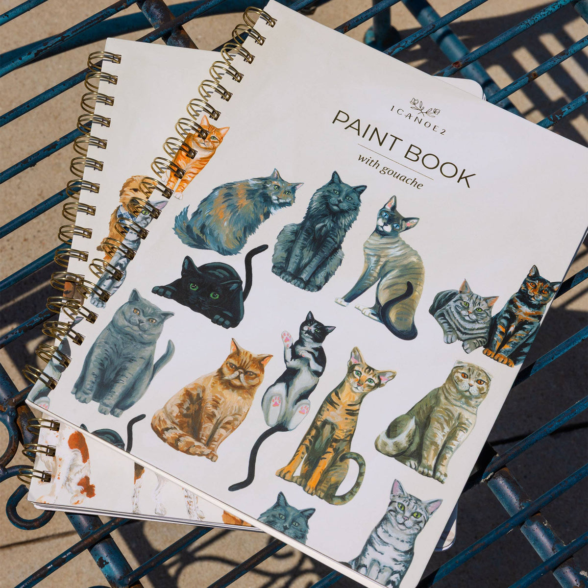 Feline Friends Cats Learn-To-Paint Gouache Paint Book