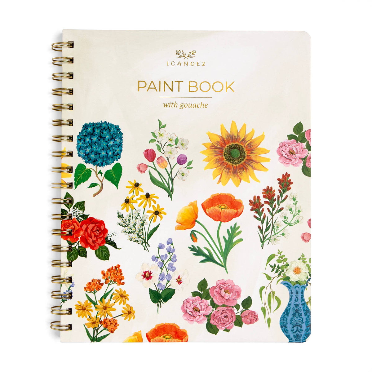 Florals Learn-To-Paint Gouache Paint Book