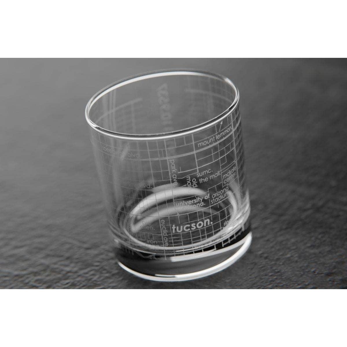 Tallahassee Florida State University College Town Etched Whiskey Rocks Glass - 11 oz