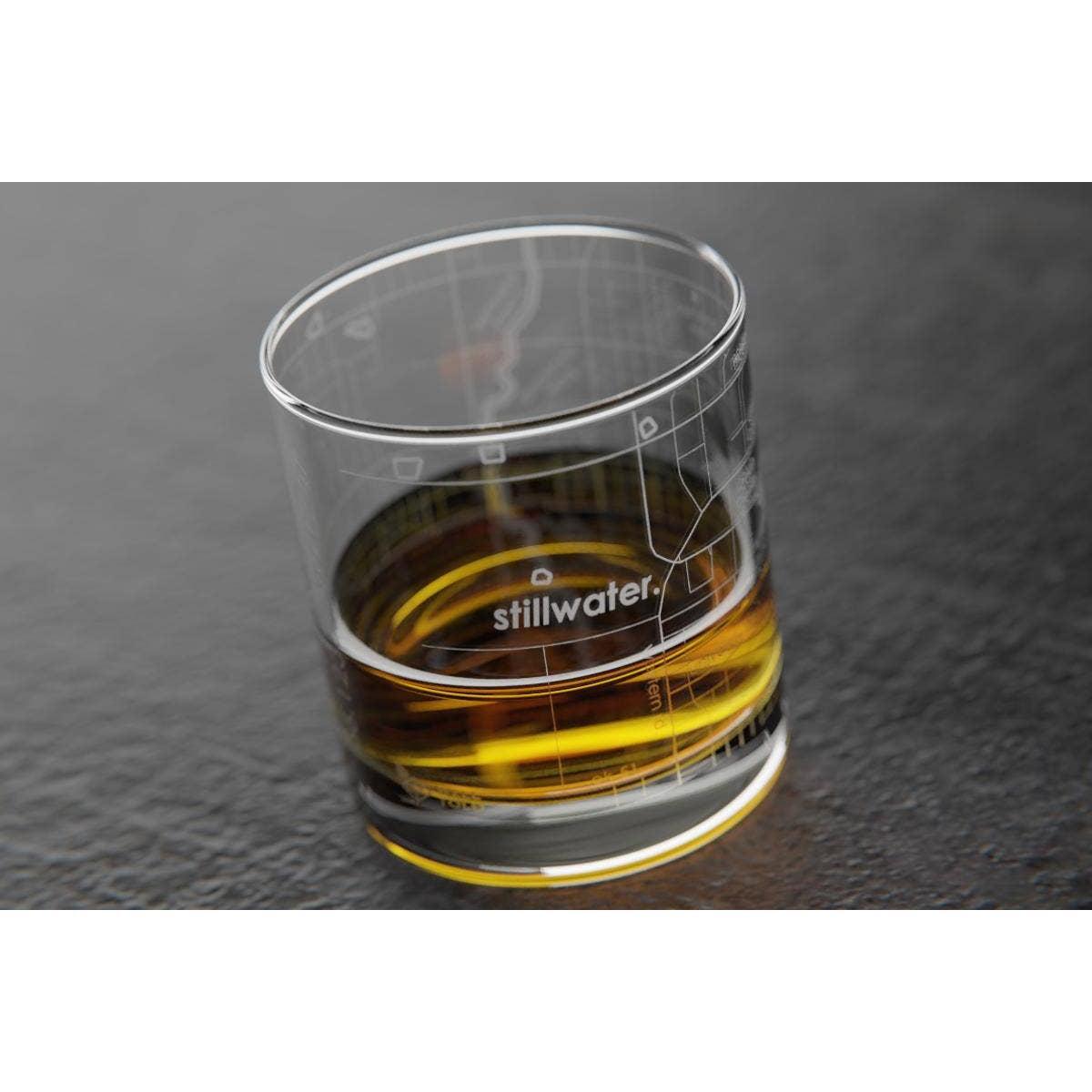 Tallahassee Florida State University College Town Etched Whiskey Rocks Glass - 11 oz