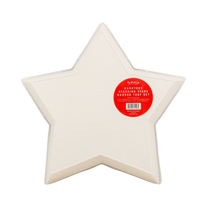 Stacking Stars Bamboo Trays