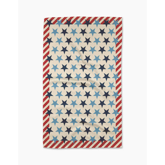 Summer Fair Geometry Tea Towel