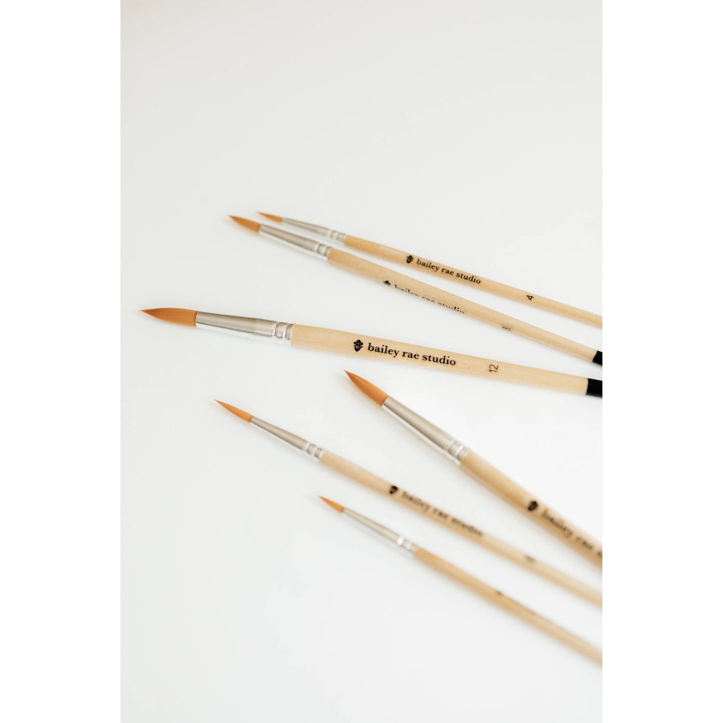 Round Tip Watercolor Brush Set -- 6 piece