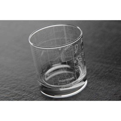 Tallahassee Florida State University College Town Etched Whiskey Rocks Glass - 11 oz