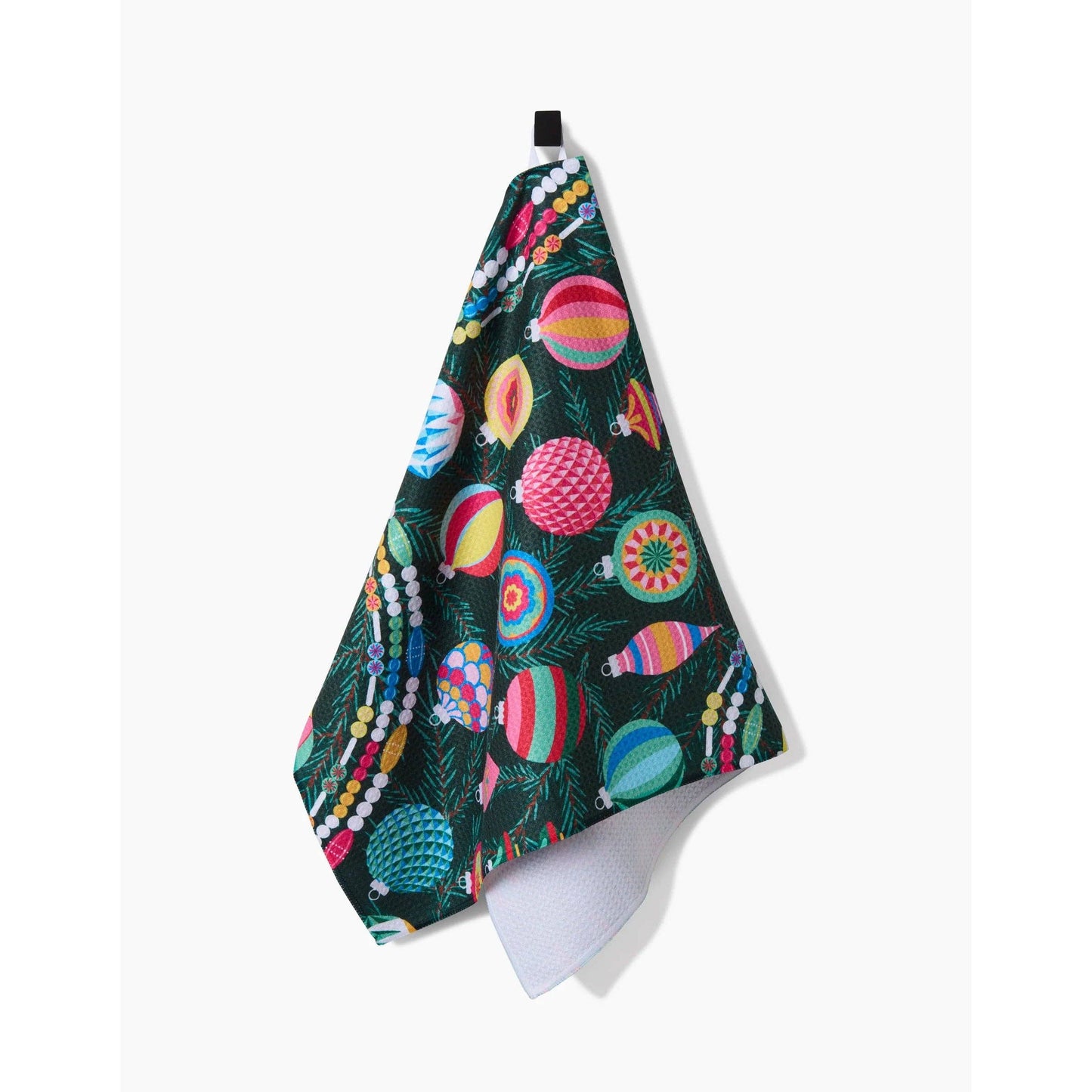 Shiny Ornaments Geometry Tea Towel