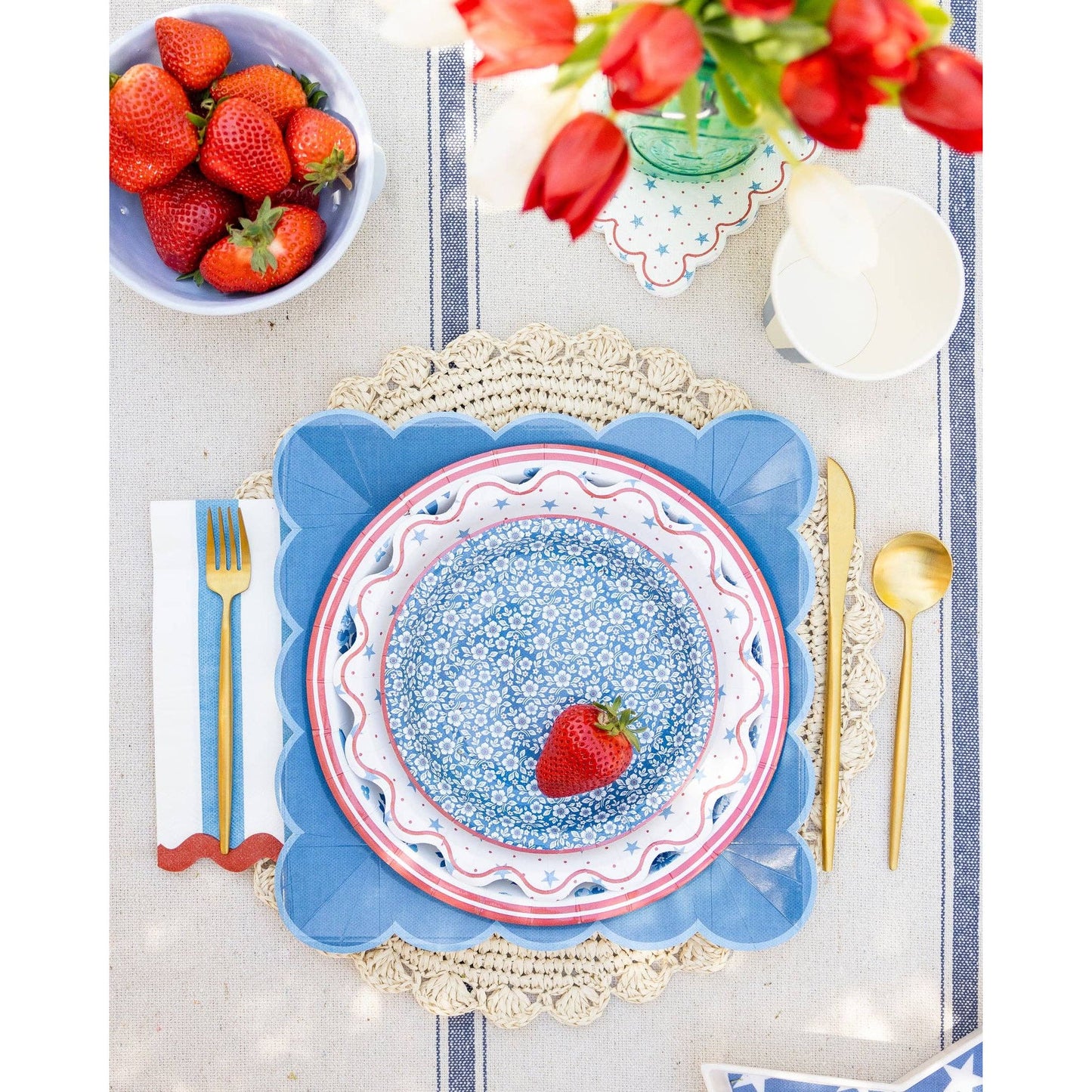 Hamptons Stripes Dinner Napkin