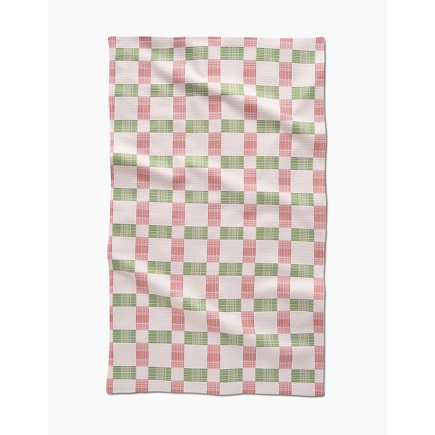 Be Merry Plaid Geometry Tea Towel
