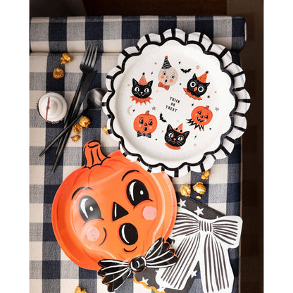 Vintage Halloween Characters Paper Plate