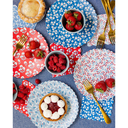 Floral Bamboo Patriotic Plate