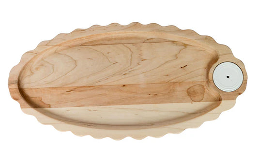 Nora Fleming Maple Scalloped Anniversary Tray