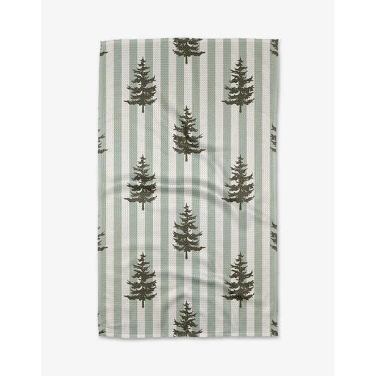 Fir Real Geometry Tea Towel