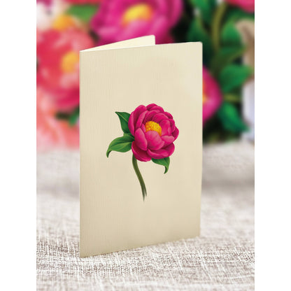 Mini Peony Paradise Pop Up Greeting Card