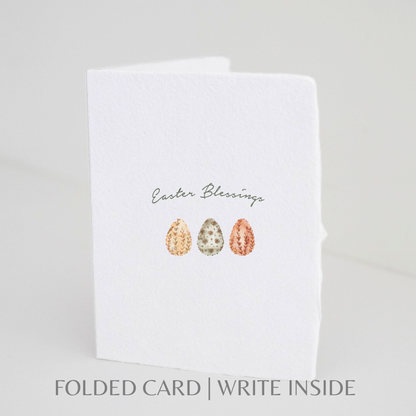 Easter Blessings | Easter Egg Eco-Friendly Greeting Card