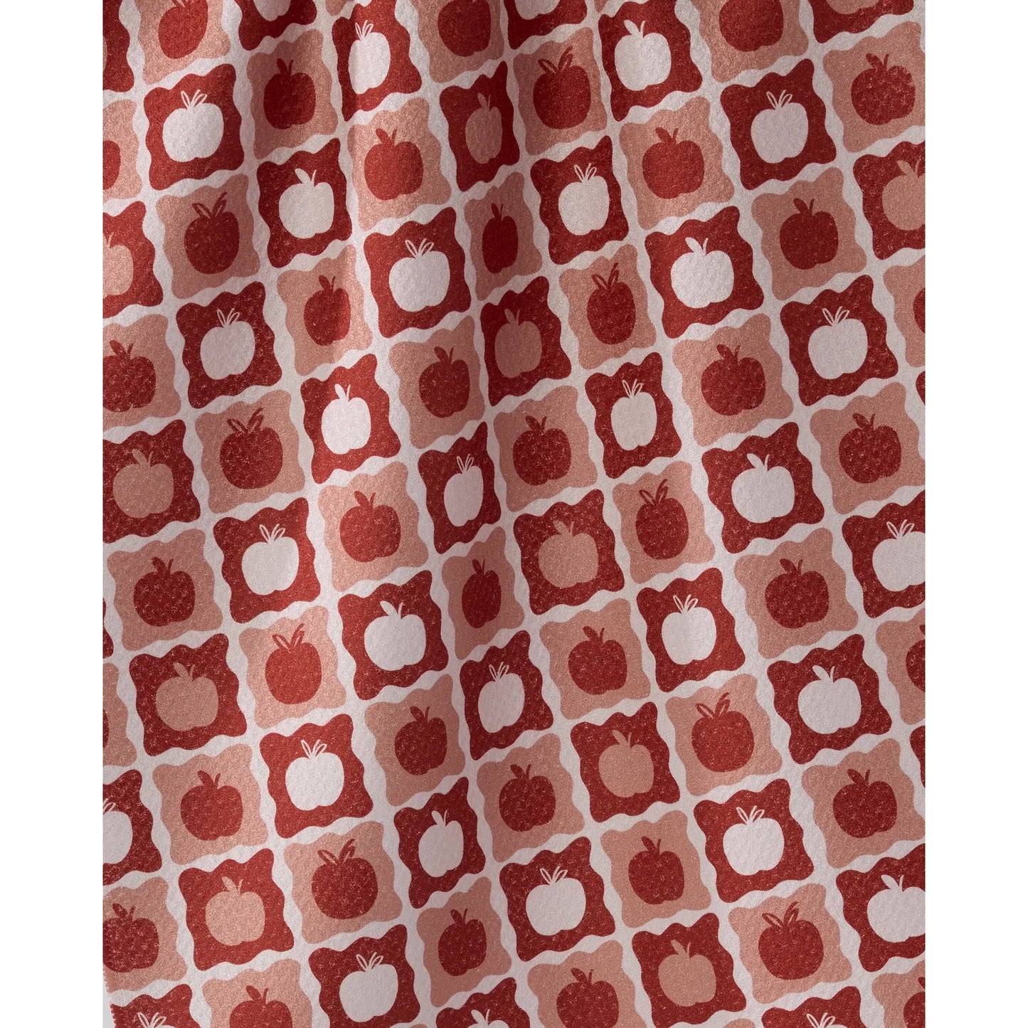 Apple Quilt Geometry Tea Towel