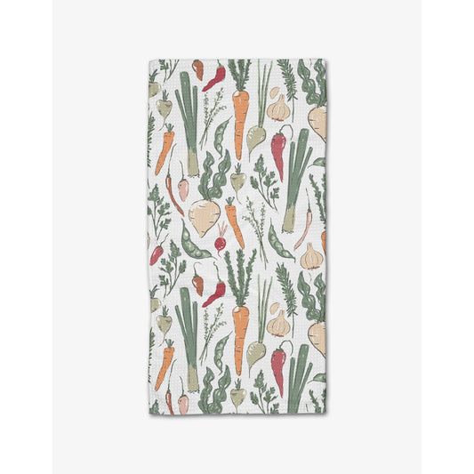 Organic Vegetable Geometry Bar Towel