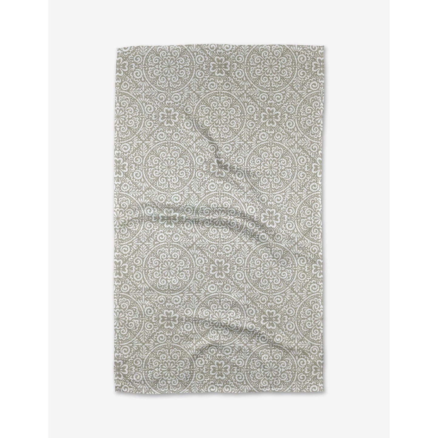 Boho Medallion Geometry Tea Towel