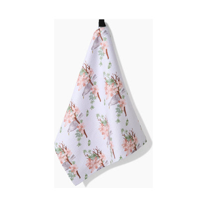 Blackbird and Blossom Tea Towel