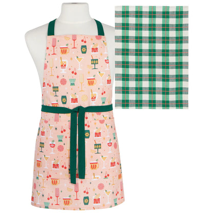 Holiday Spirits Apron & Dishtowel Set