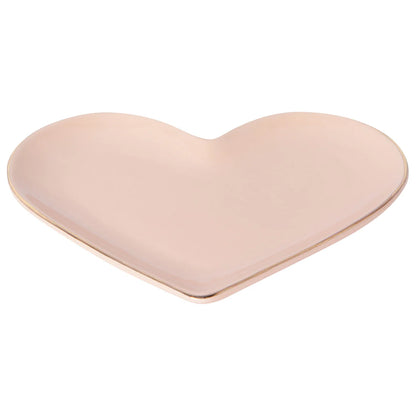 Baby Pink Heart Shaped Dish