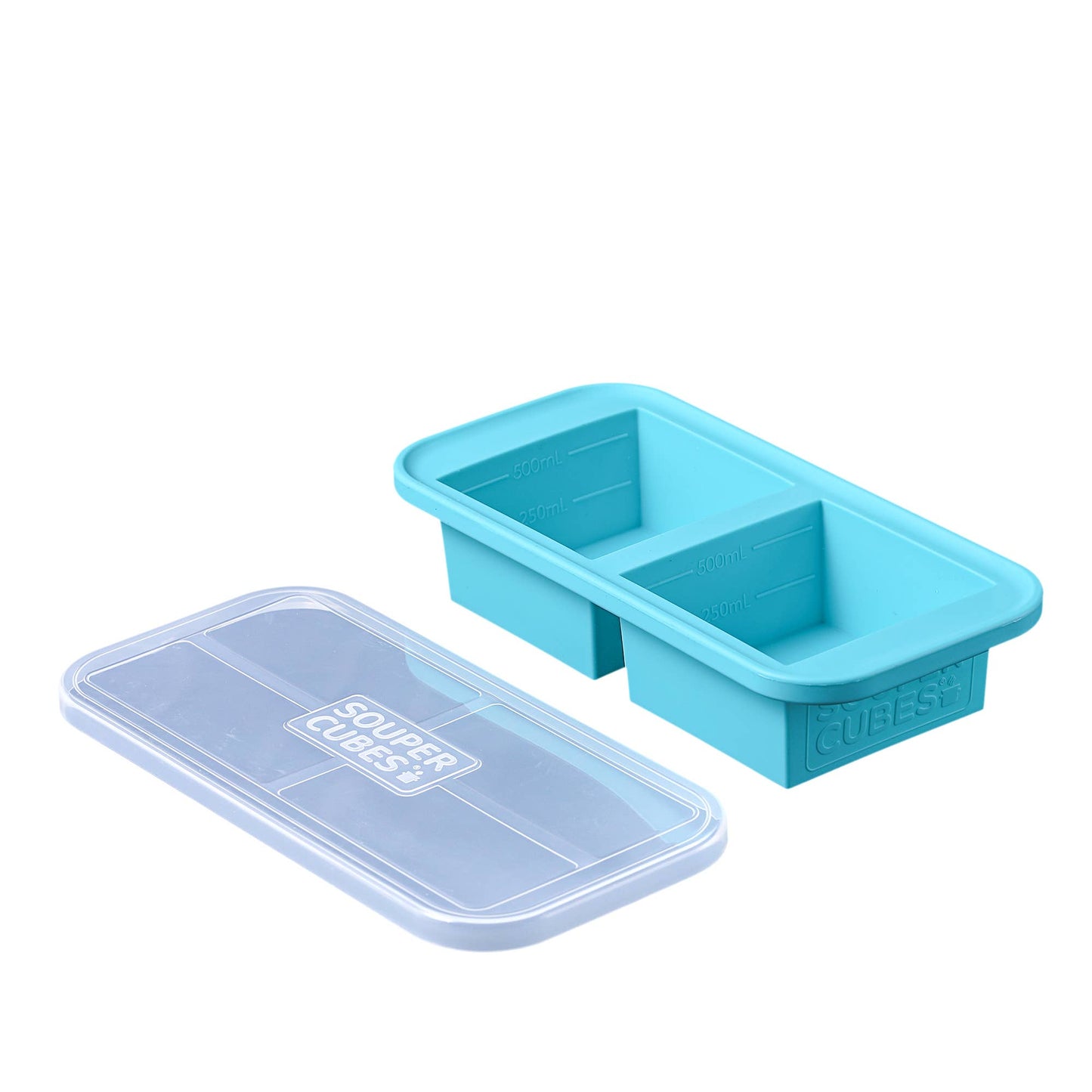 Souper Cubes 2-Cup Silicone Freezing Tray: Aqua