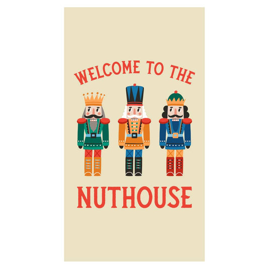 Nuthouse Funny Christmas Paper Guest Towels - 16ct