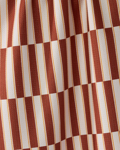Harvest Stripe Geometry Tea Towel