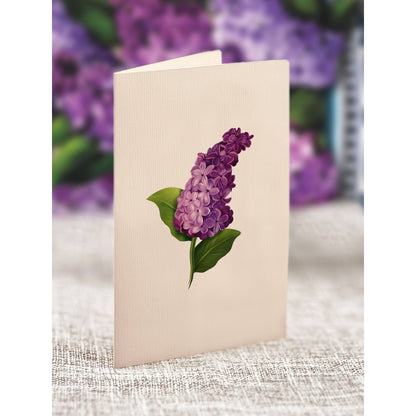 Lilac Garden Mini Pop Up Greeting Card