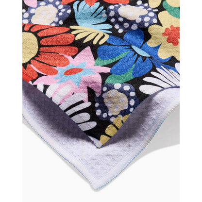 Wildflowers Bouquet Geometry Tea Towel