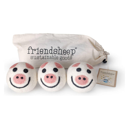 Pig Trio Eco Dryer Balls - Set of 3