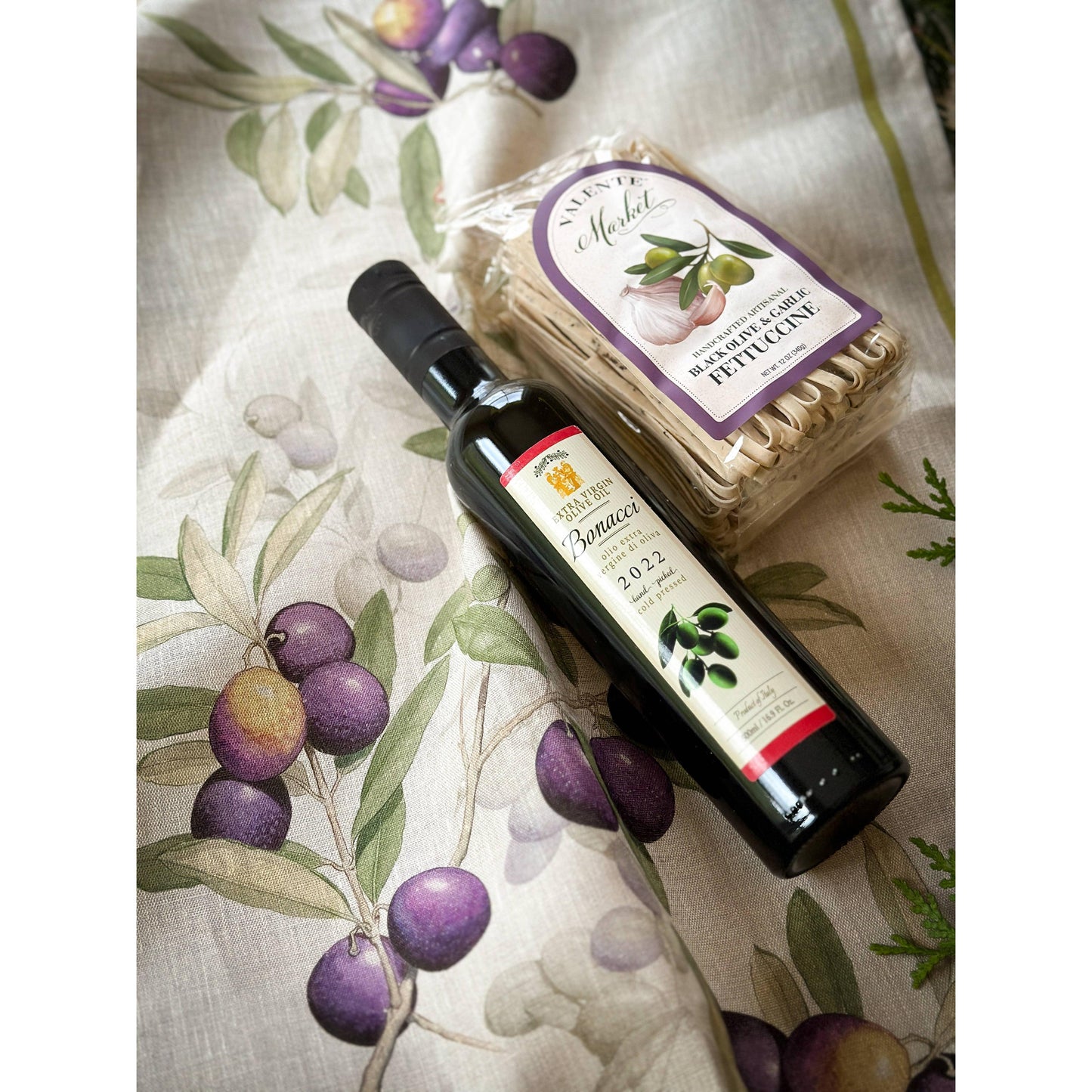 Black Olive and Garlic Fettuccine