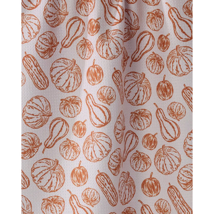 Harvest Sketch Geometry Tea Towel