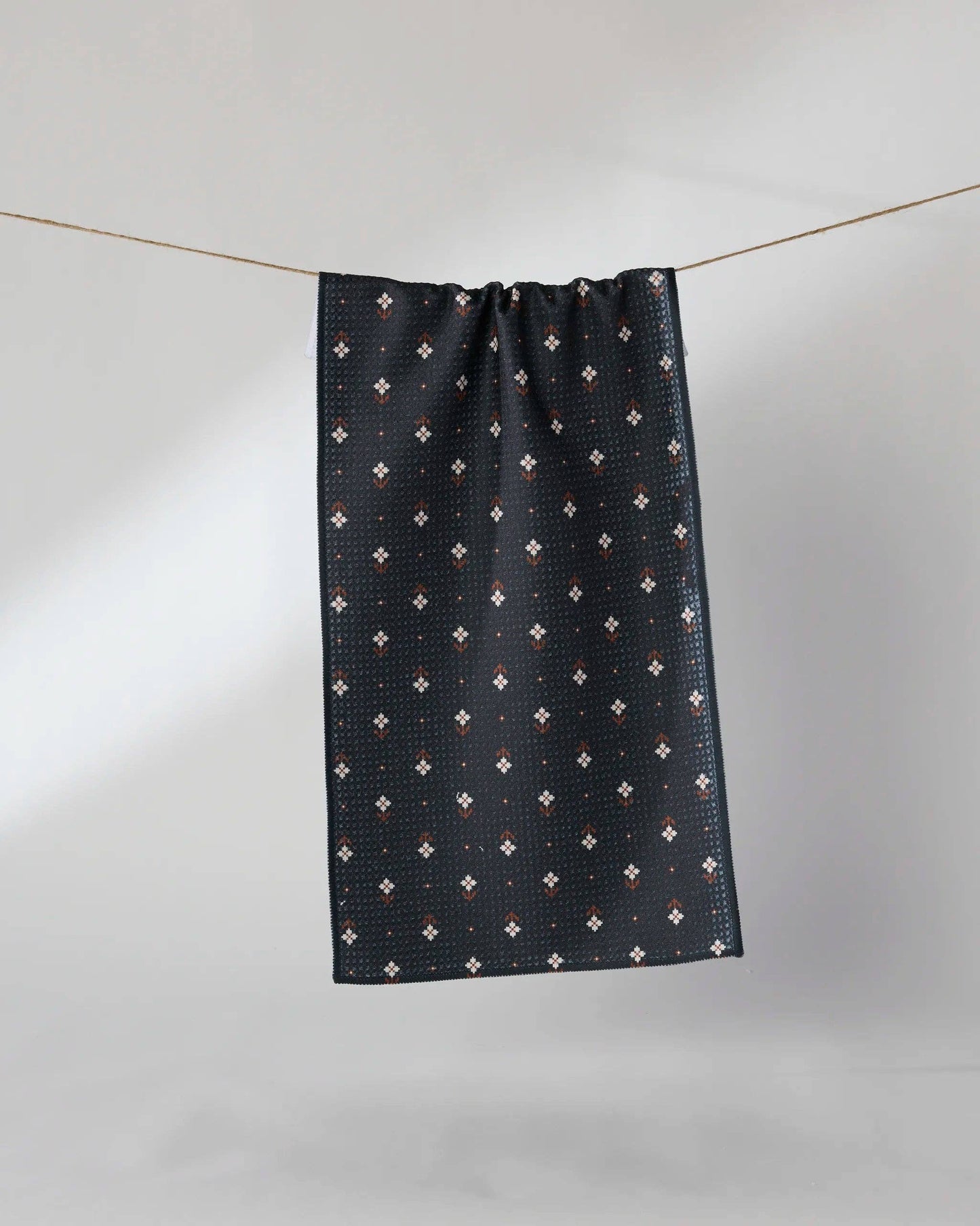 Folk Pixel Geometry Mini Towel