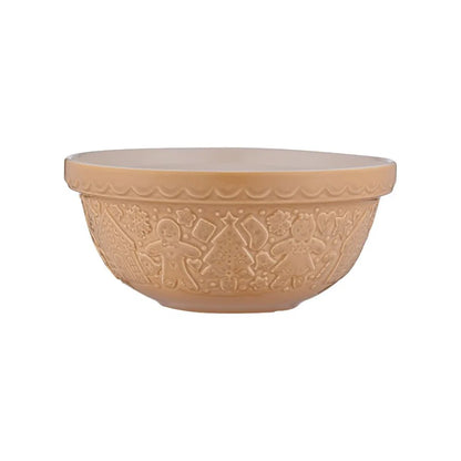 Mason Cash Seasonal Gingerbread Lane Size 24 Cane Mixing Bowl (2.15 QT)